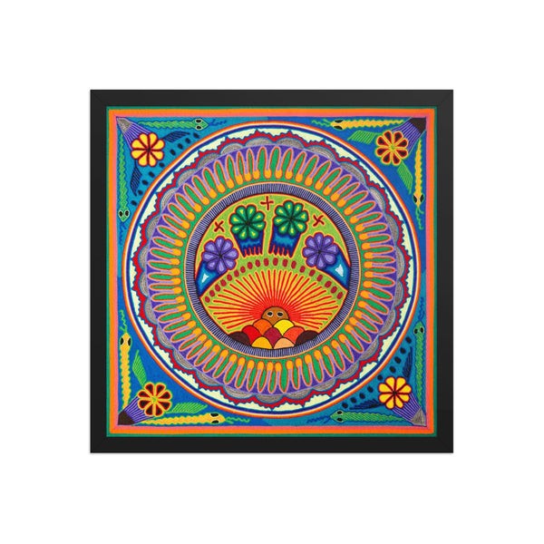 Huichol Yarn Painting Print • L - 174 - Huichol Arts