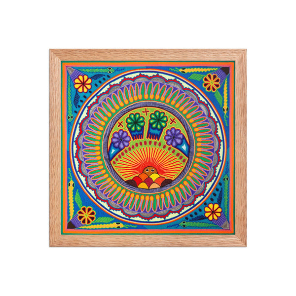Huichol Yarn Painting Print • L - 174 - Huichol Arts
