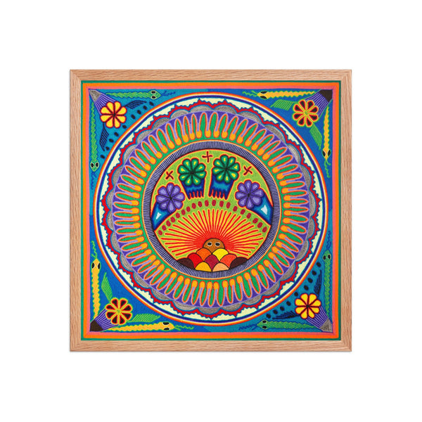 Huichol Yarn Painting Print • L - 174 - Huichol Arts