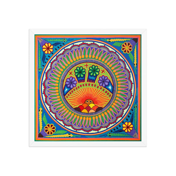 Huichol Yarn Painting Print • L - 174 - Huichol Arts