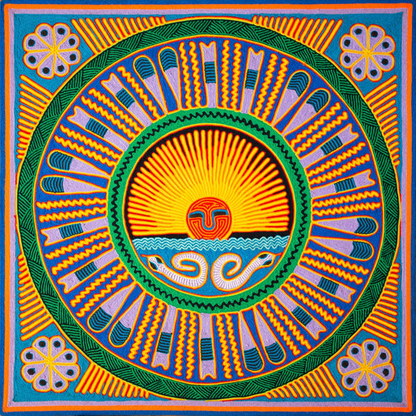 Huichol Yarn Painting Print • L - 175 - Huichol Arts