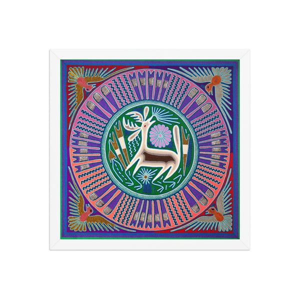 Huichol Yarn Painting Print • L - 176 - Huichol Arts