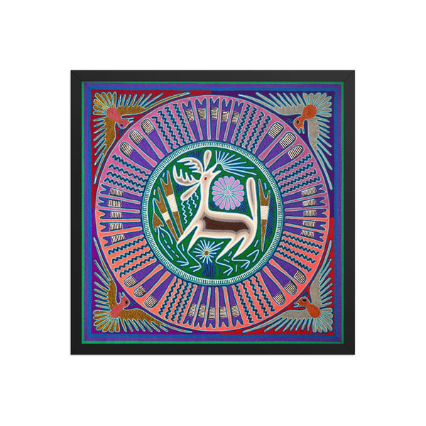 Huichol Yarn Painting Print • L - 176 - Huichol Arts