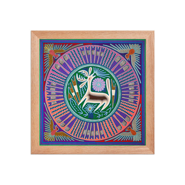 Huichol Yarn Painting Print • L - 176 - Huichol Arts
