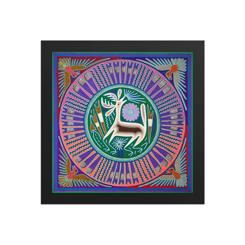 Huichol Yarn Painting Print • L - 176 - Huichol Arts