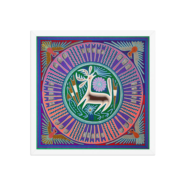 Huichol Yarn Painting Print • L - 176 - Huichol Arts