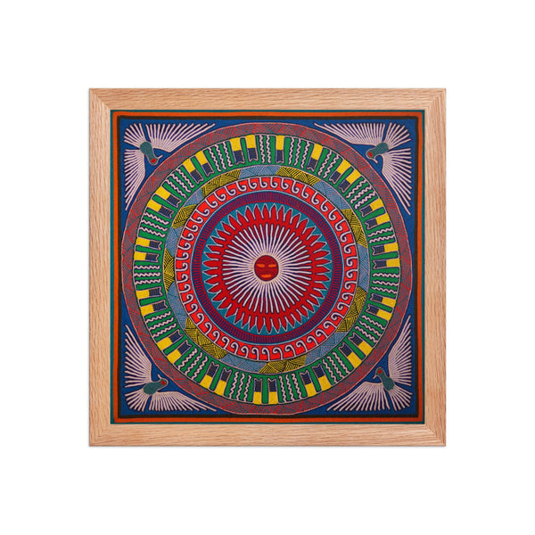 Huichol Yarn Painting Print • L - 177 - Huichol Arts