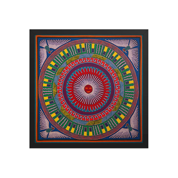 Huichol Yarn Painting Print • L - 177 - Huichol Arts