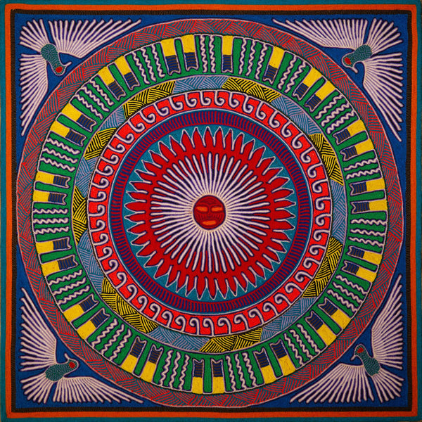 Huichol Yarn Painting Print • L - 177 - Huichol Arts