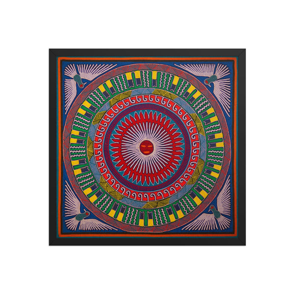 Huichol Yarn Painting Print • L - 177 - Huichol Arts