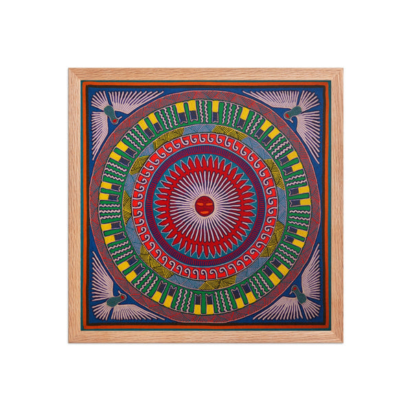 Huichol Yarn Painting Print • L - 177 - Huichol Arts