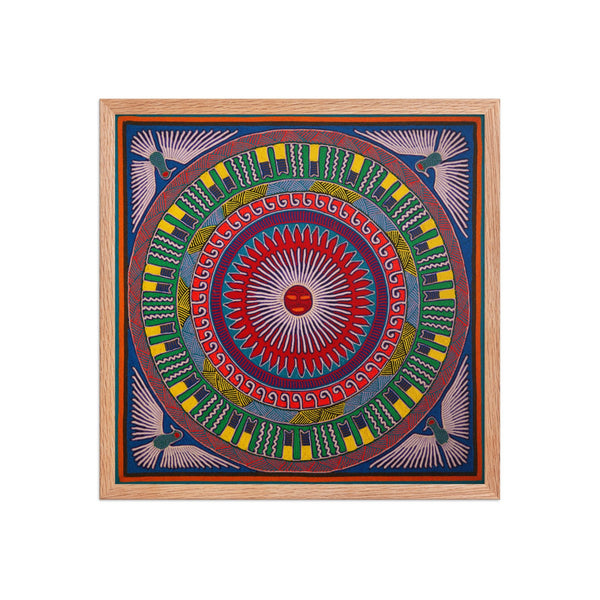 Huichol Yarn Painting Print • L - 177 - Huichol Arts