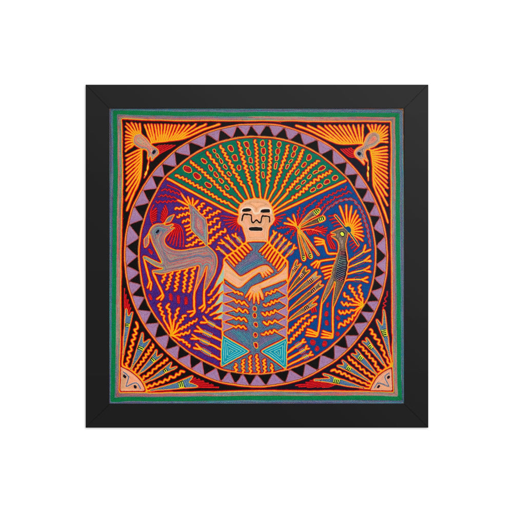 Huichol Yarn Painting Print • L - 179 - Huichol Arts