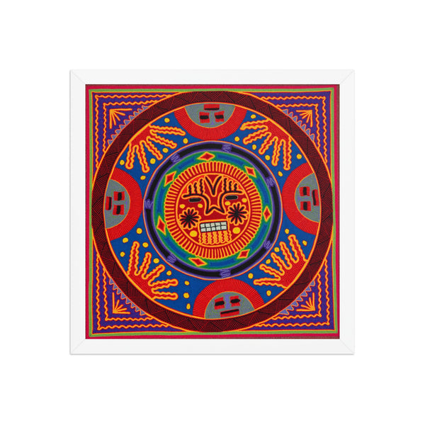 Huichol Yarn Painting Print • L - 180 - Huichol Arts