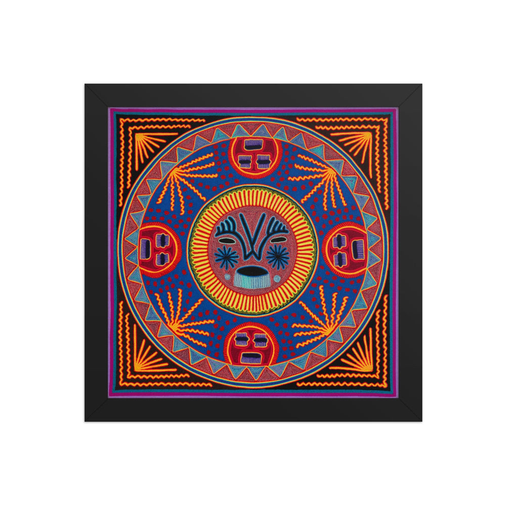 Huichol Yarn Painting Print • L - 182 - Huichol Arts