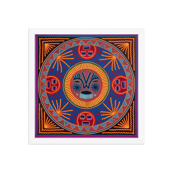 Huichol Yarn Painting Print • L - 182 - Huichol Arts