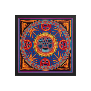 Huichol Yarn Painting Print • L - 182 - Huichol Arts