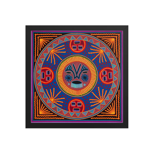 Huichol Yarn Painting Print • L - 182 - Huichol Arts
