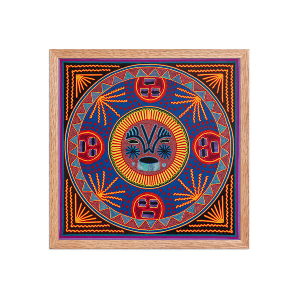 Huichol Yarn Painting Print • L - 182 - Huichol Arts