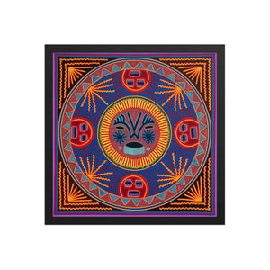 Huichol Yarn Painting Print • L - 182 - Huichol Arts