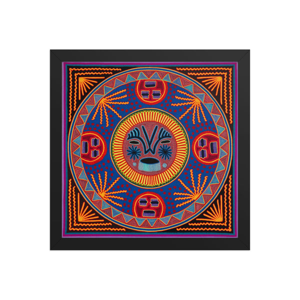 Huichol Yarn Painting Print • L - 182 - Huichol Arts