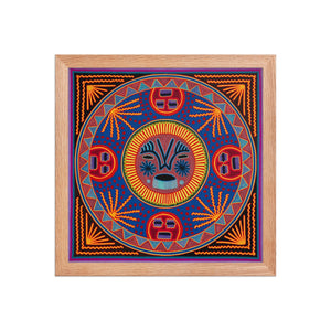 Huichol Yarn Painting Print • L - 182 - Huichol Arts