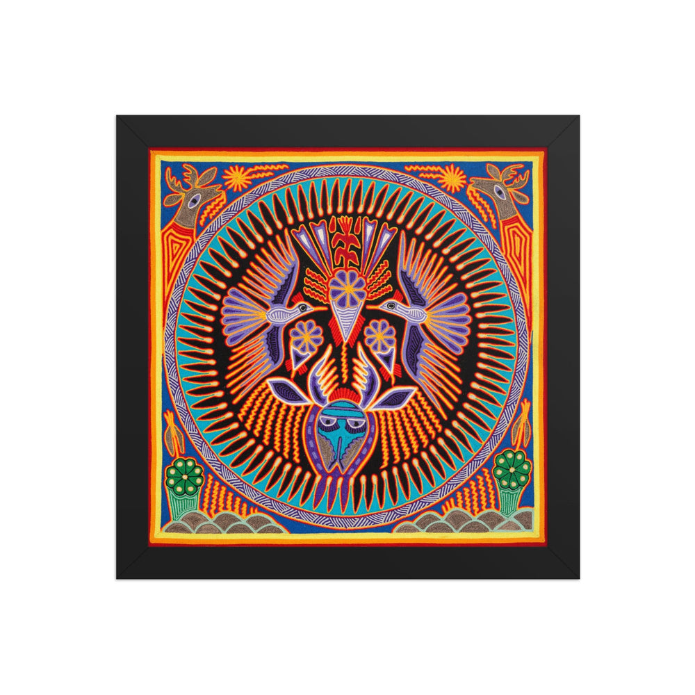 Huichol Yarn Painting Print • L - 183 - Huichol Arts