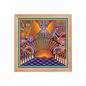 Huichol Yarn Painting Print • L - 184 - Huichol Arts