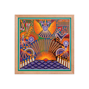 Huichol Yarn Painting Print • L - 184 - Huichol Arts