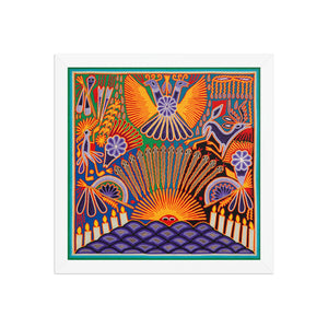 Huichol Yarn Painting Print • L - 184 - Huichol Arts