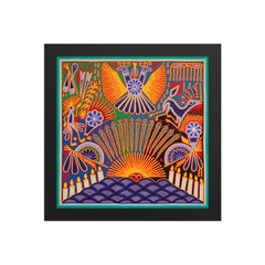 Huichol Yarn Painting Print • L - 184 - Huichol Arts