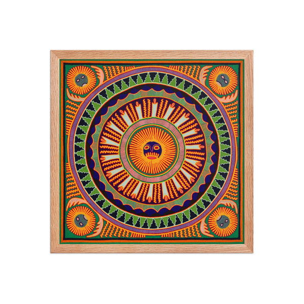 Huichol Yarn Painting Print • L - 185 - Huichol Arts