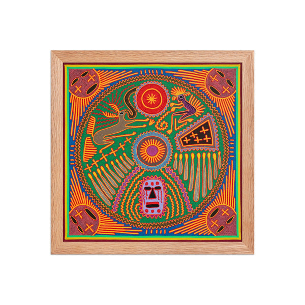 Huichol Yarn Painting Print • L - 186 - Huichol Arts