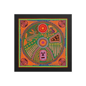 Huichol Yarn Painting Print • L - 186 - Huichol Arts