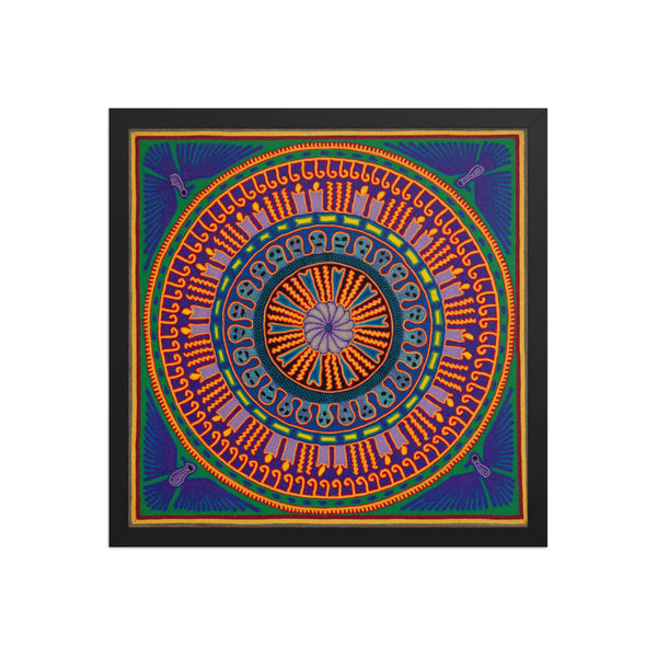 Huichol Yarn Painting Print • L - 187 - Huichol Arts
