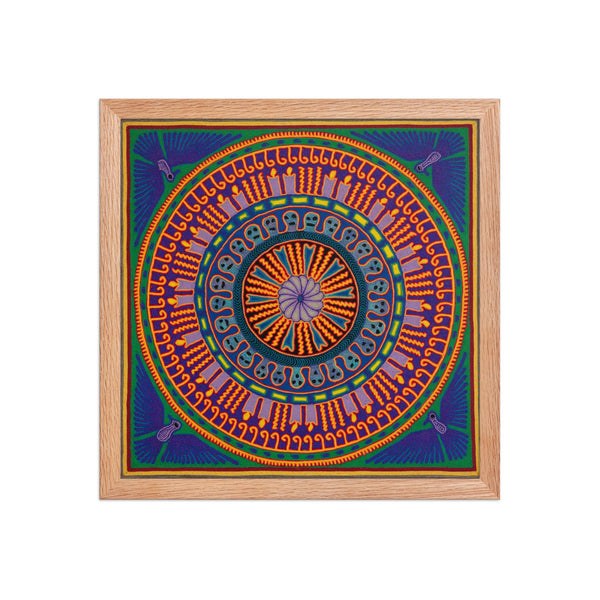 Huichol Yarn Painting Print • L - 187 - Huichol Arts