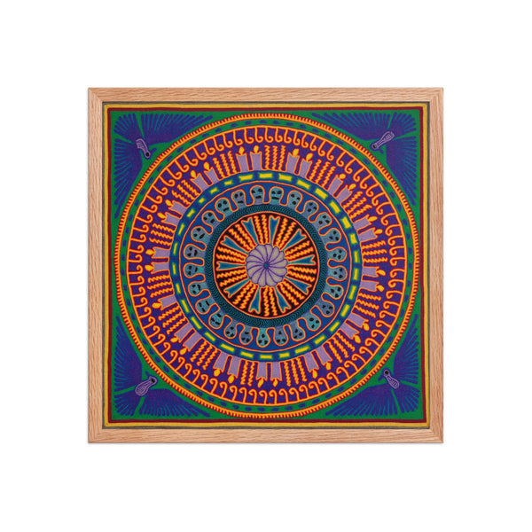Huichol Yarn Painting Print • L - 187 - Huichol Arts
