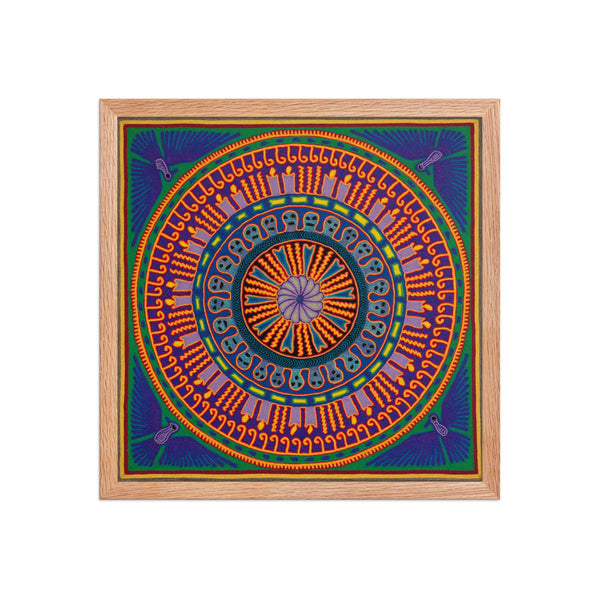 Huichol Yarn Painting Print • L - 187 - Huichol Arts