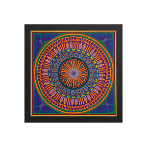 Huichol Yarn Painting Print • L - 187 - Huichol Arts