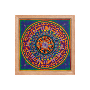 Huichol Yarn Painting Print • L - 187 - Huichol Arts