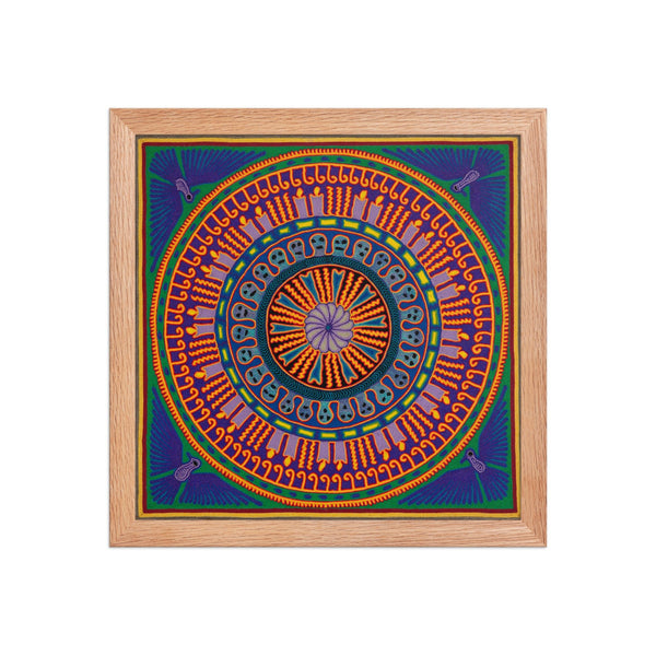 Huichol Yarn Painting Print • L - 187 - Huichol Arts