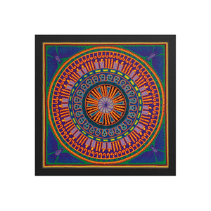 Huichol Yarn Painting Print • L - 187 - Huichol Arts