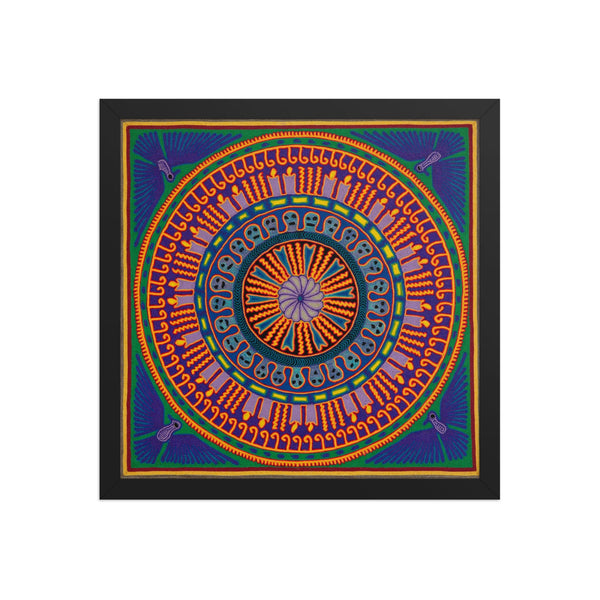Huichol Yarn Painting Print • L - 187 - Huichol Arts