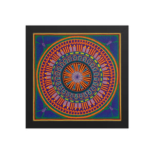 Huichol Yarn Painting Print • L - 187 - Huichol Arts