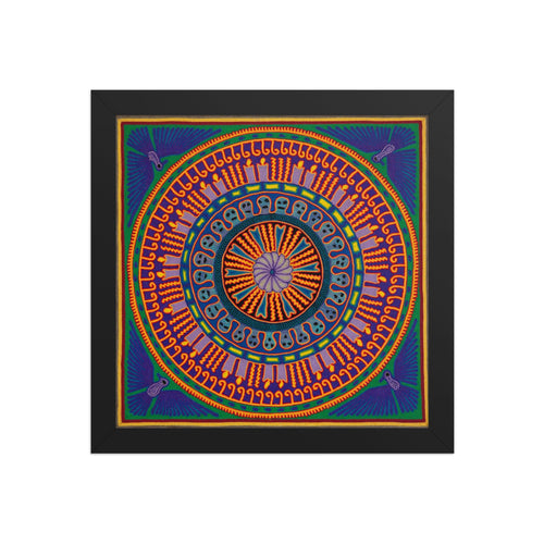 Huichol Yarn Painting Print • L - 187 - Huichol Arts