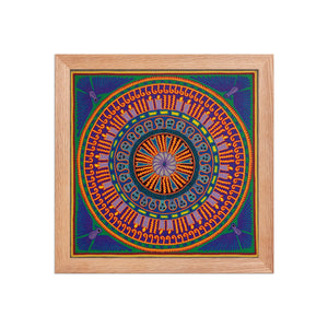Huichol Yarn Painting Print • L - 187 - Huichol Arts