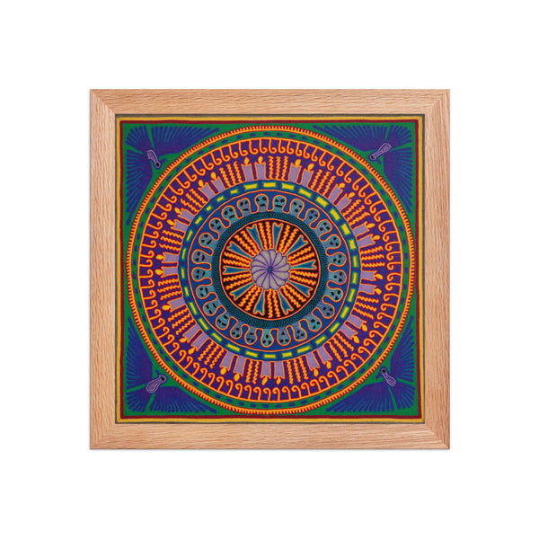Huichol Yarn Painting Print • L - 187 - Huichol Arts