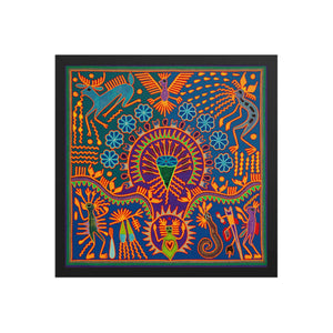 Huichol Yarn Painting Print • L - 189 - Huichol Arts