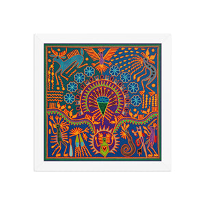 Huichol Yarn Painting Print • L - 189 - Huichol Arts