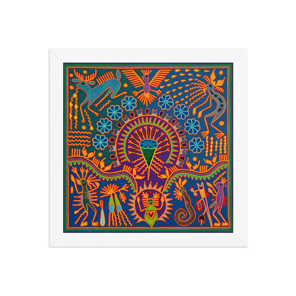 Huichol Yarn Painting Print • L - 189 - Huichol Arts